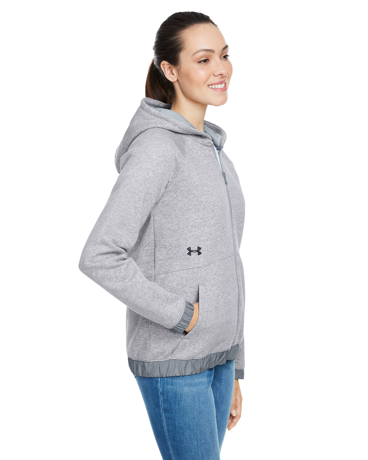 Under Armour Ladies' Hustle Full-Zip Hooded Sweatshirt