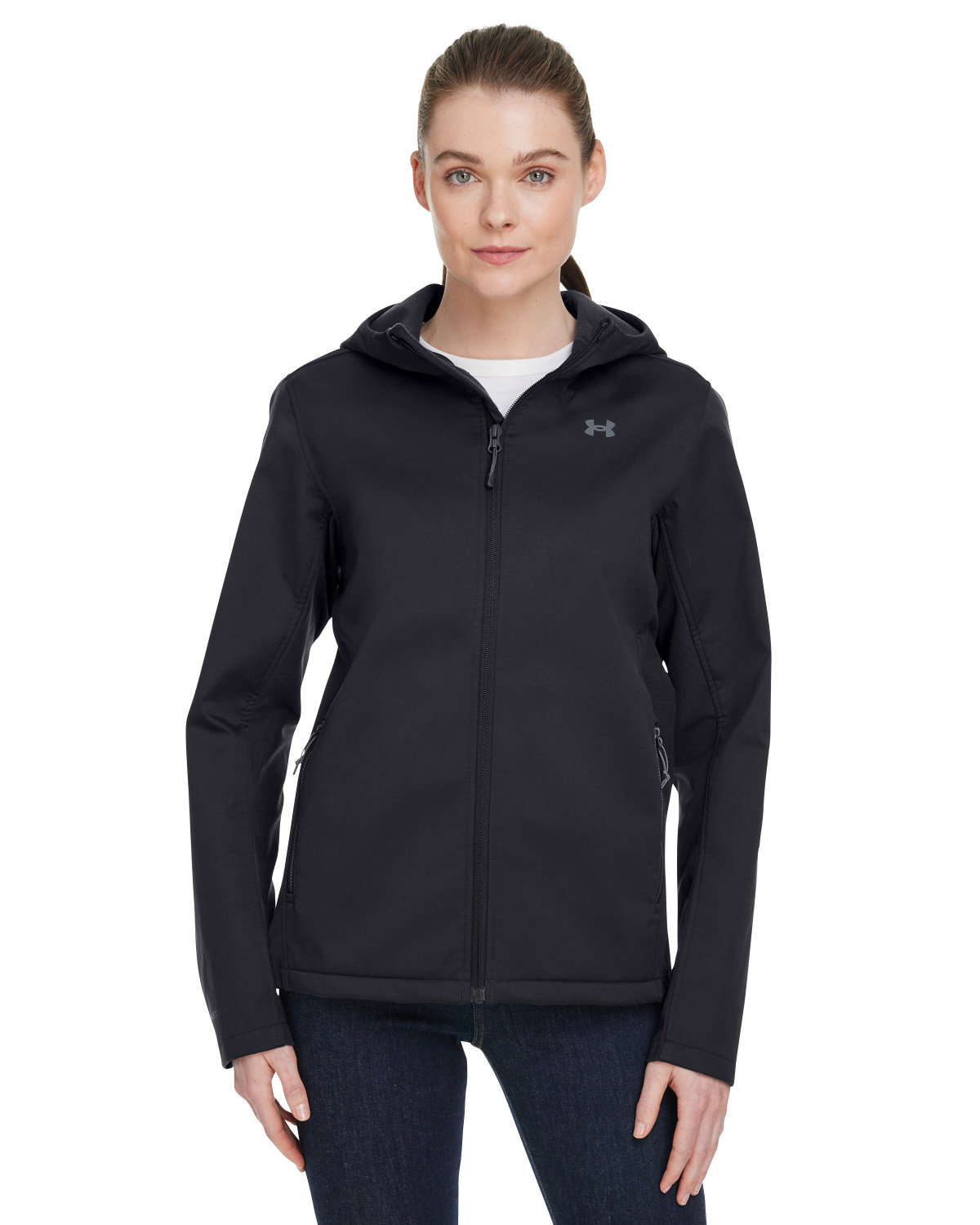 Branded Under Armour Women's Navy / Grey ColdGear Infrared Shield 2.0  Jacket