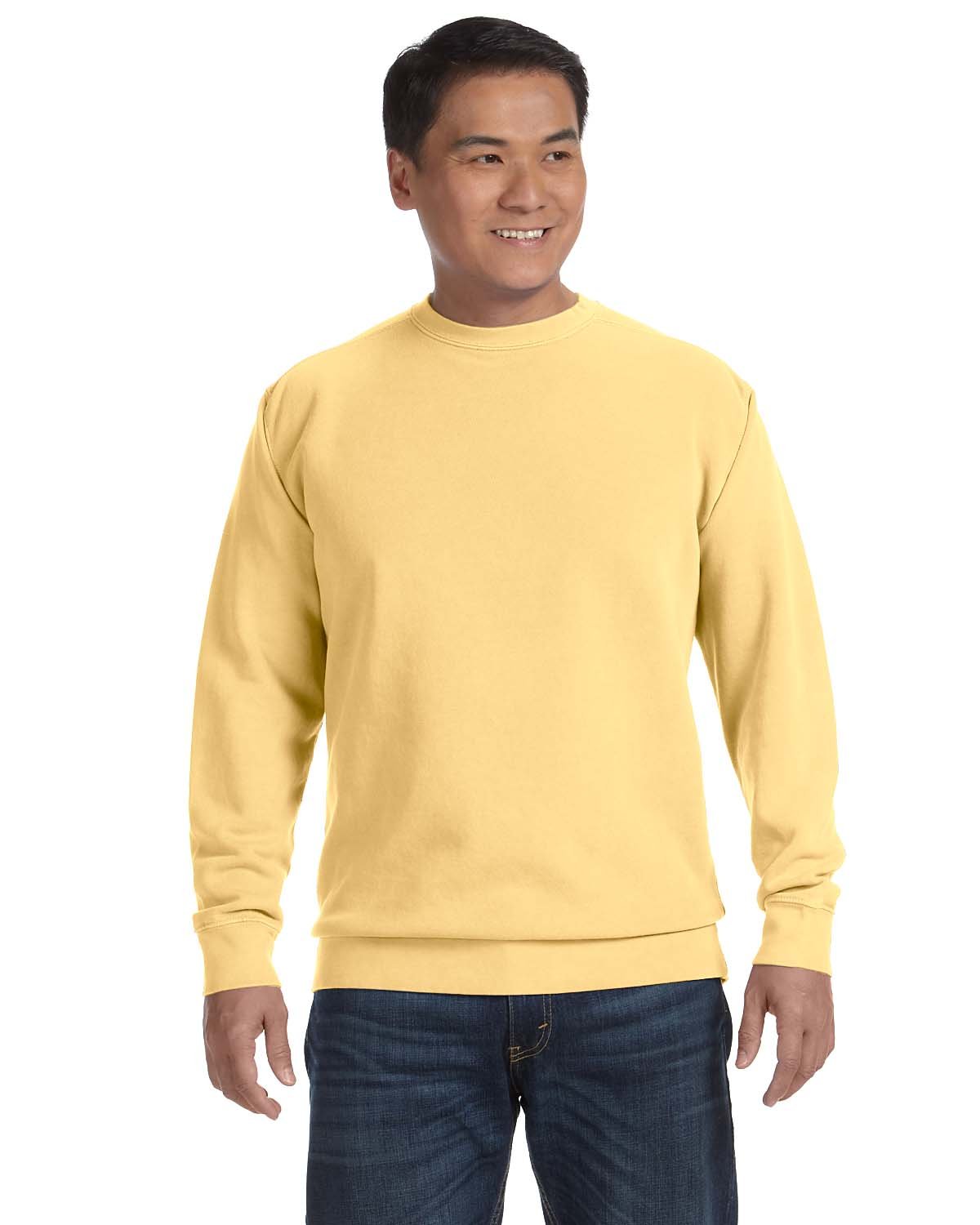 Comfort Colors Adult Crewneck Sweatshirt BUTTER 