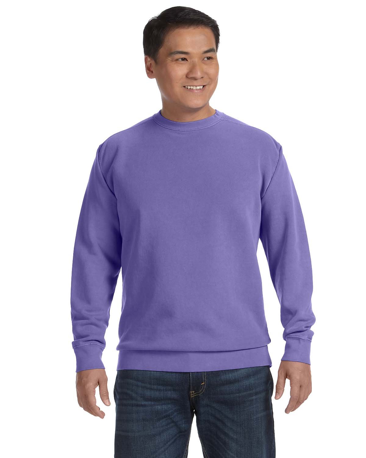 Comfort Colors Adult Crewneck Sweatshirt VIOLET 