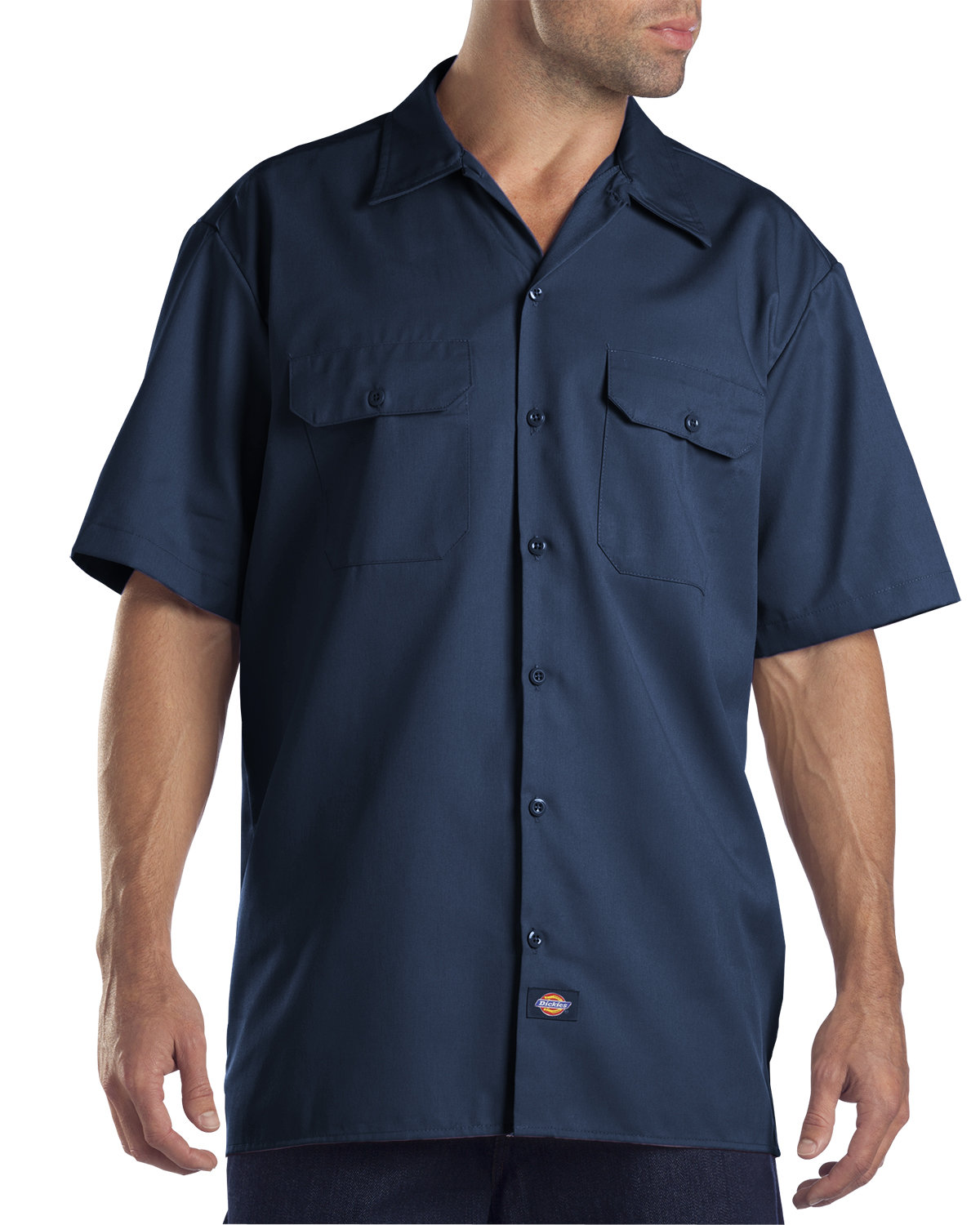 Dickies Unisex Short-Sleeve Work Shirt navy 