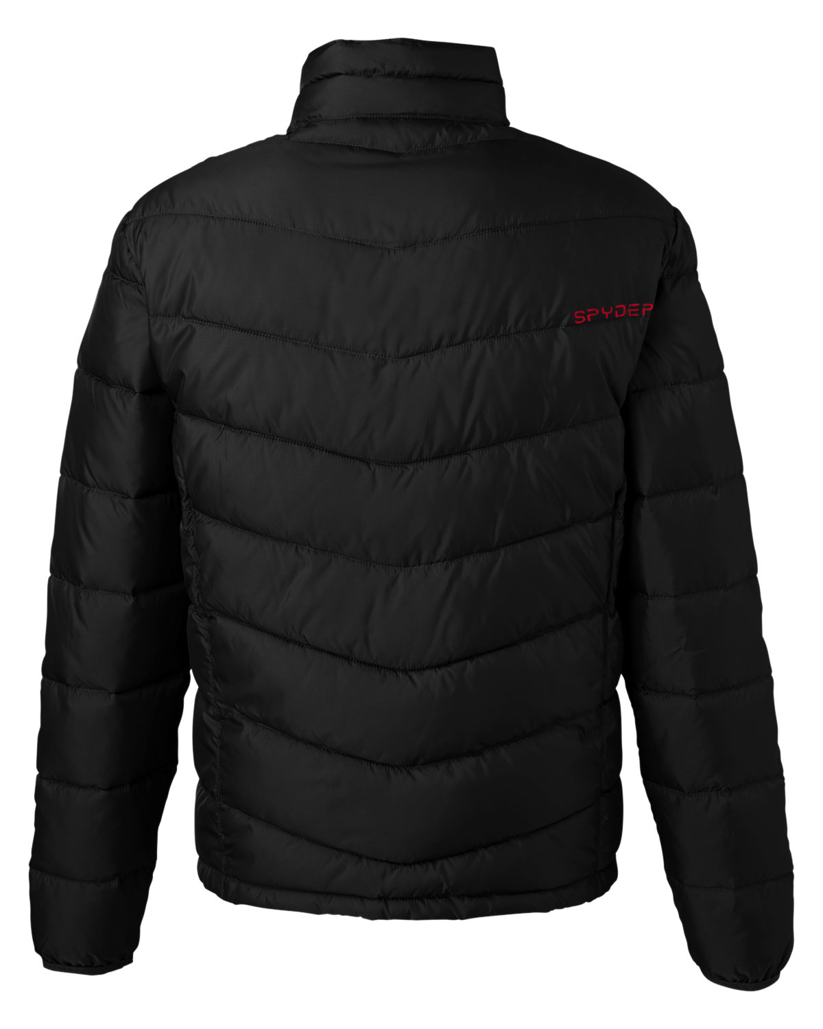 NEW Spyder Pelmo Down Jacket Men's Medium Black/Red Insulated Puffer MSRP $229