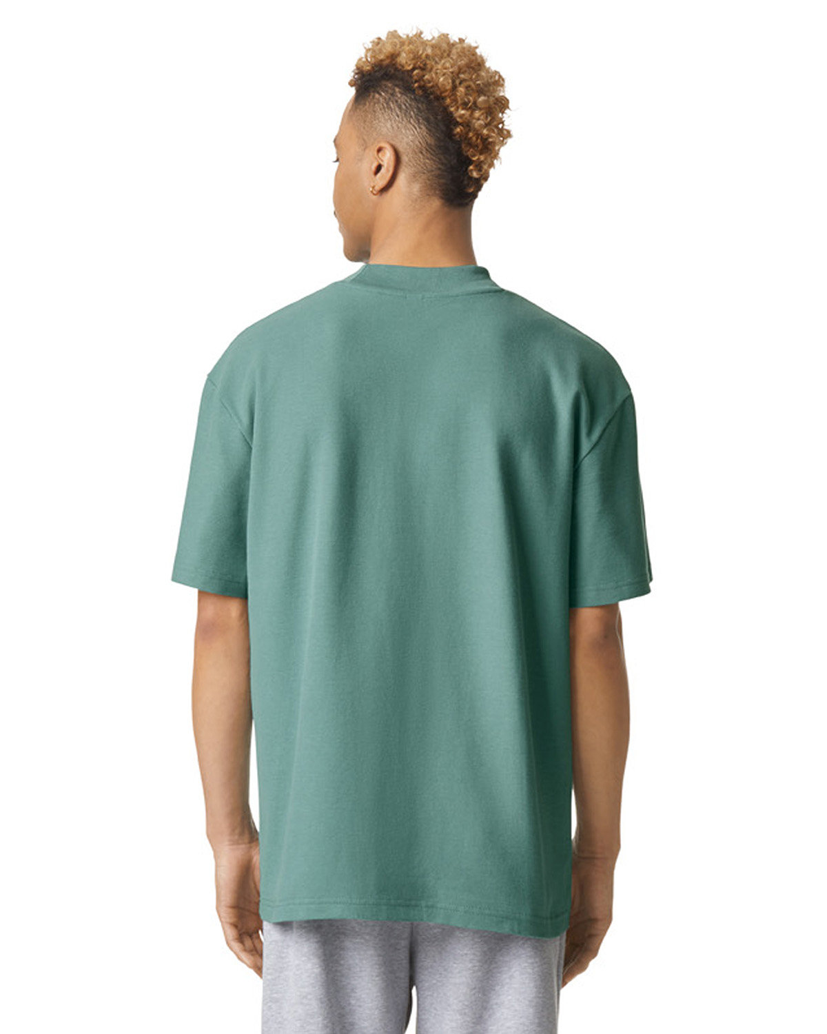 American Apparel Unisex Mockneck Pique T-Shirt | alphabroder