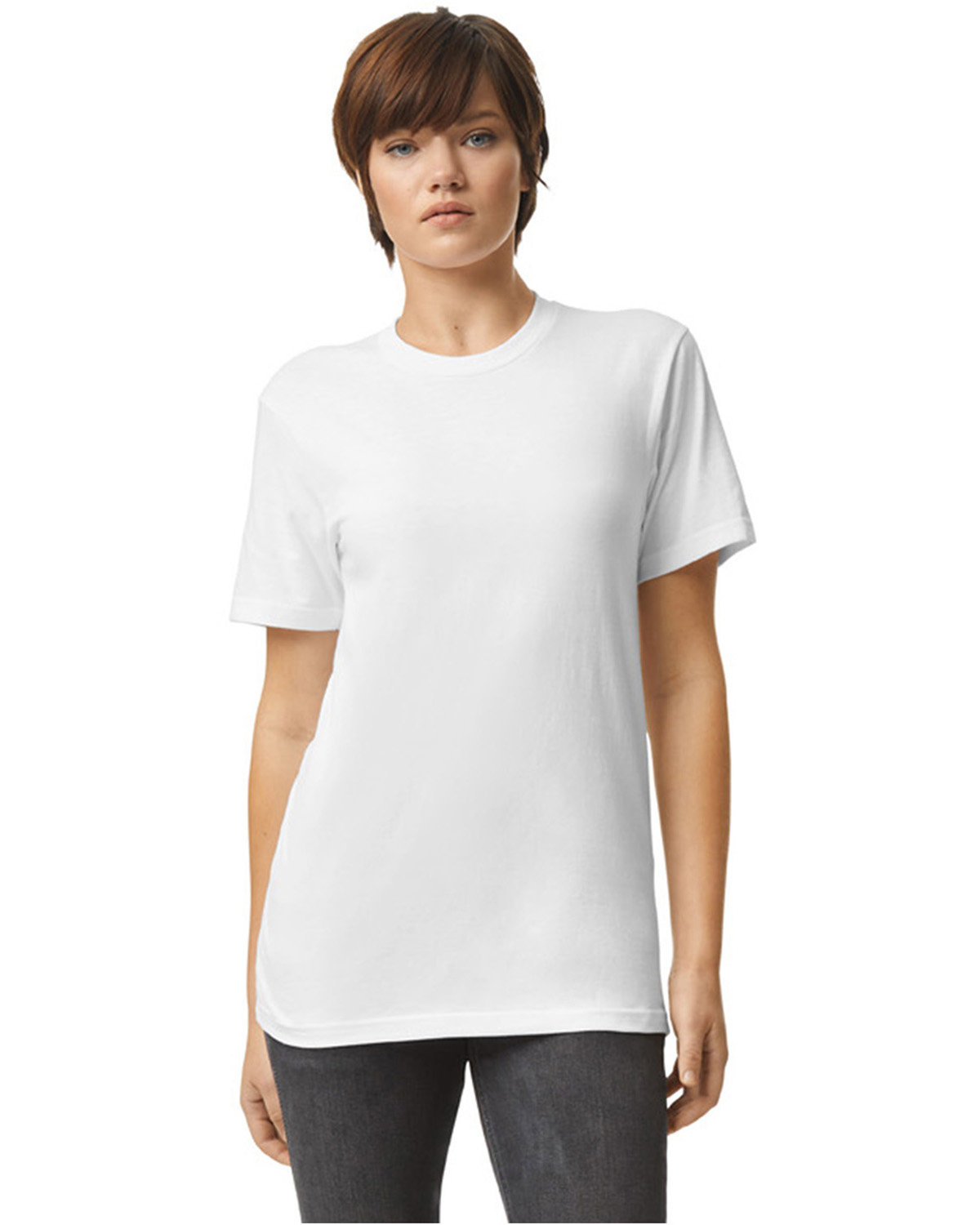 American Apparel Unisex CVC T-Shirt WHITE 