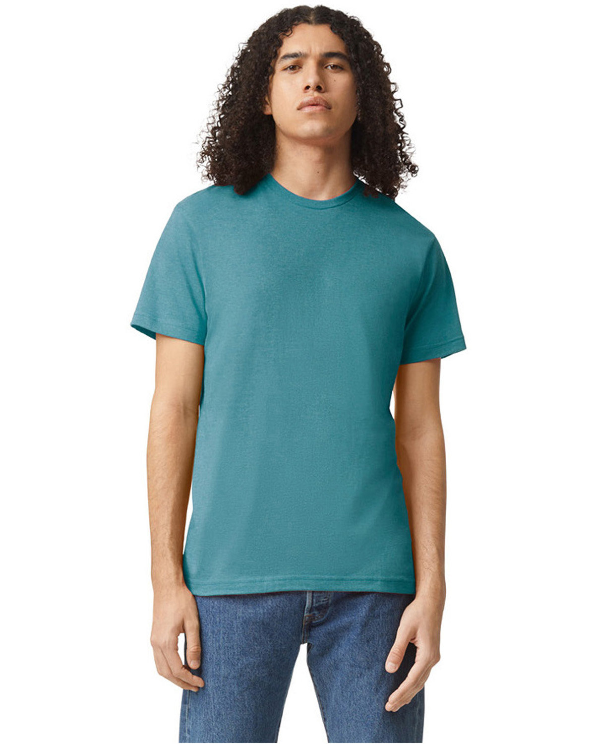 American Apparel Unisex CVC T-Shirt HEATHER ARCTIC 