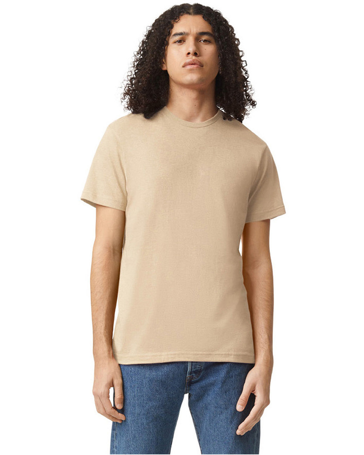 American Apparel Unisex CVC T-Shirt HEATHER BONE 