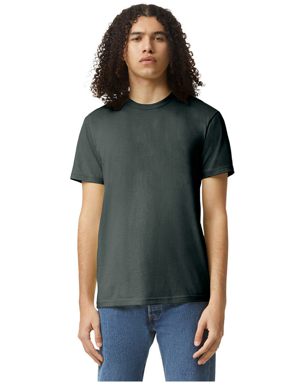 American Apparel Unisex CVC T-Shirt HEATHER CHARCOAL 