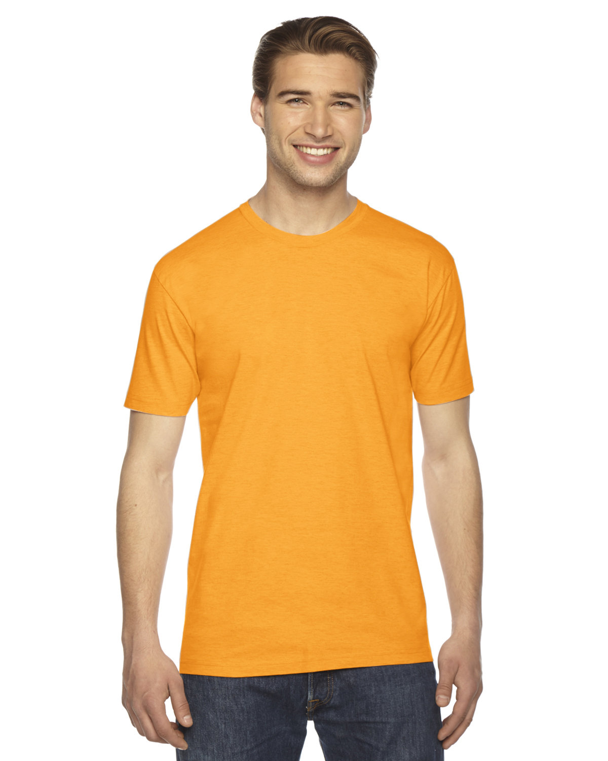American Apparel Unisex Fine Jersey Short-Sleeve T-Shirt GOLD 