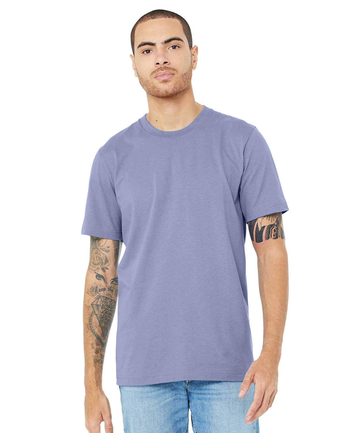 Bella + Canvas Unisex Jersey T-Shirt LAVENDER BLUE 