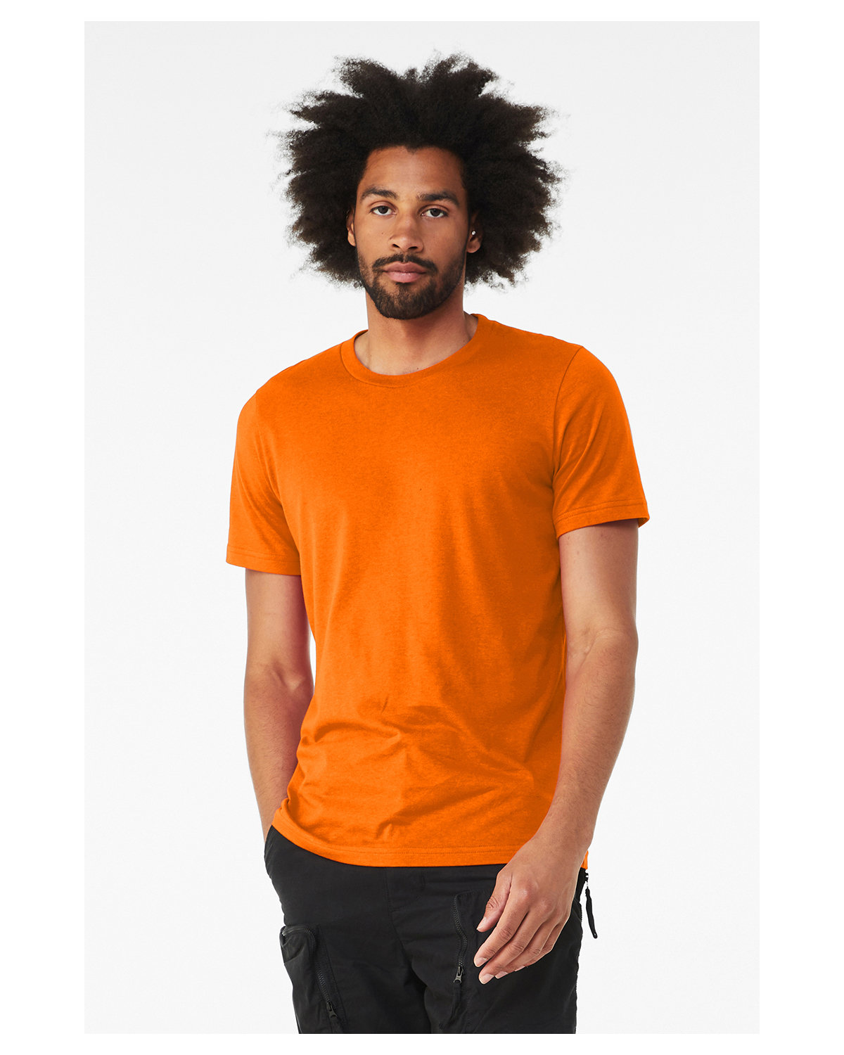 Bella + Canvas Unisex Heather CVC T-Shirt neon orange 
