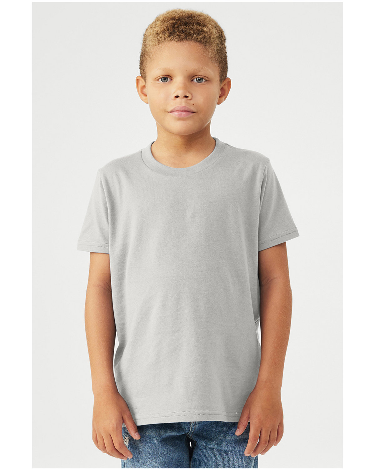 Bella + Canvas Youth Jersey T-Shirt SILVER 