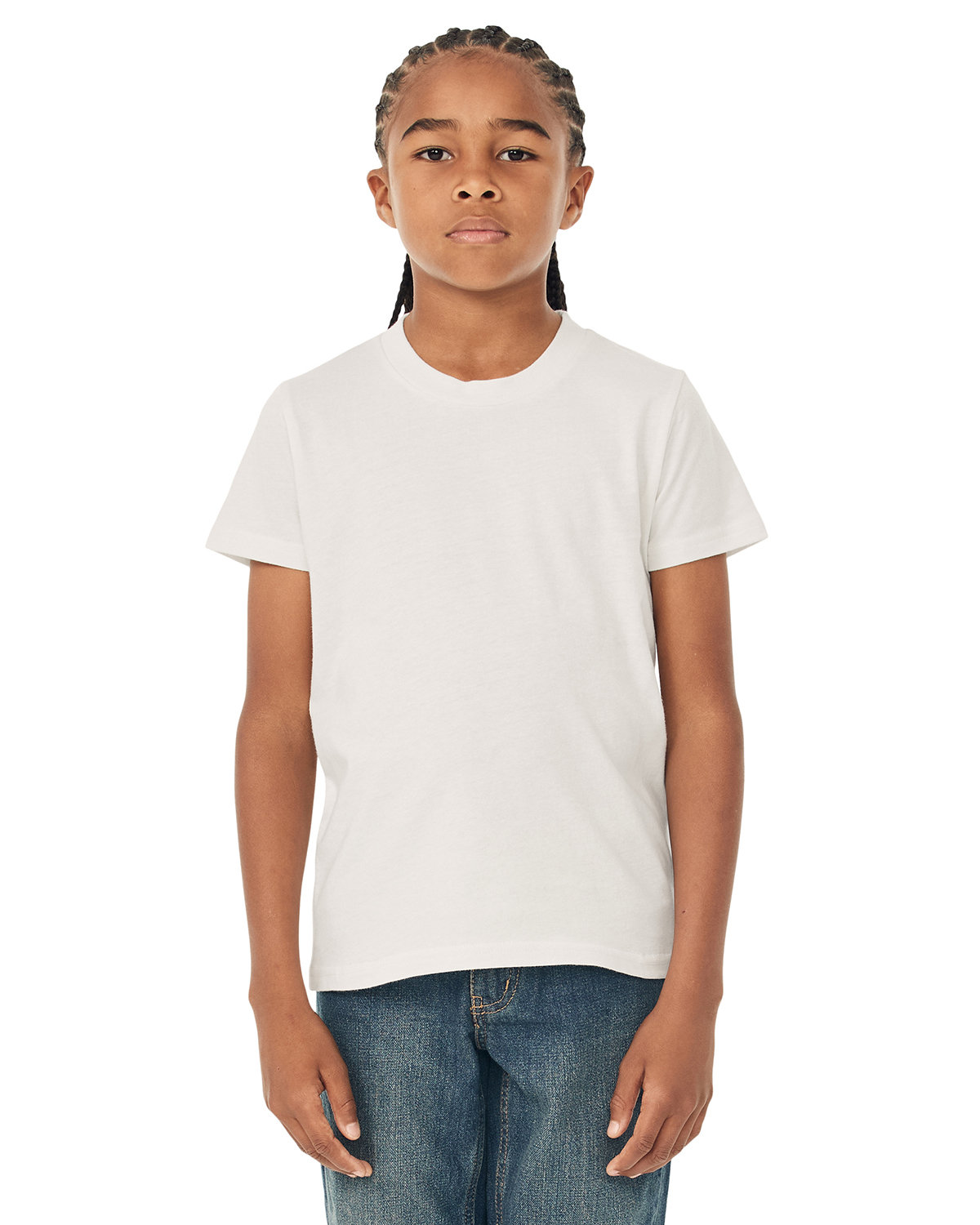 Bella + Canvas Youth Jersey T-Shirt vintage white 