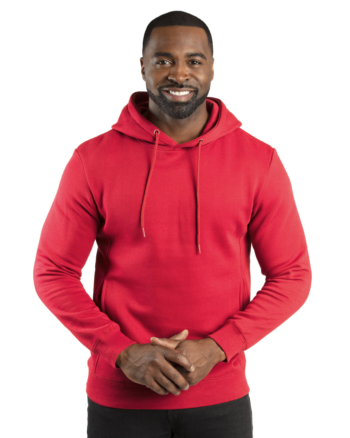Threadfast Apparel Unisex Ultimate Fleece Pullover Hooded Sweatshirt RED 