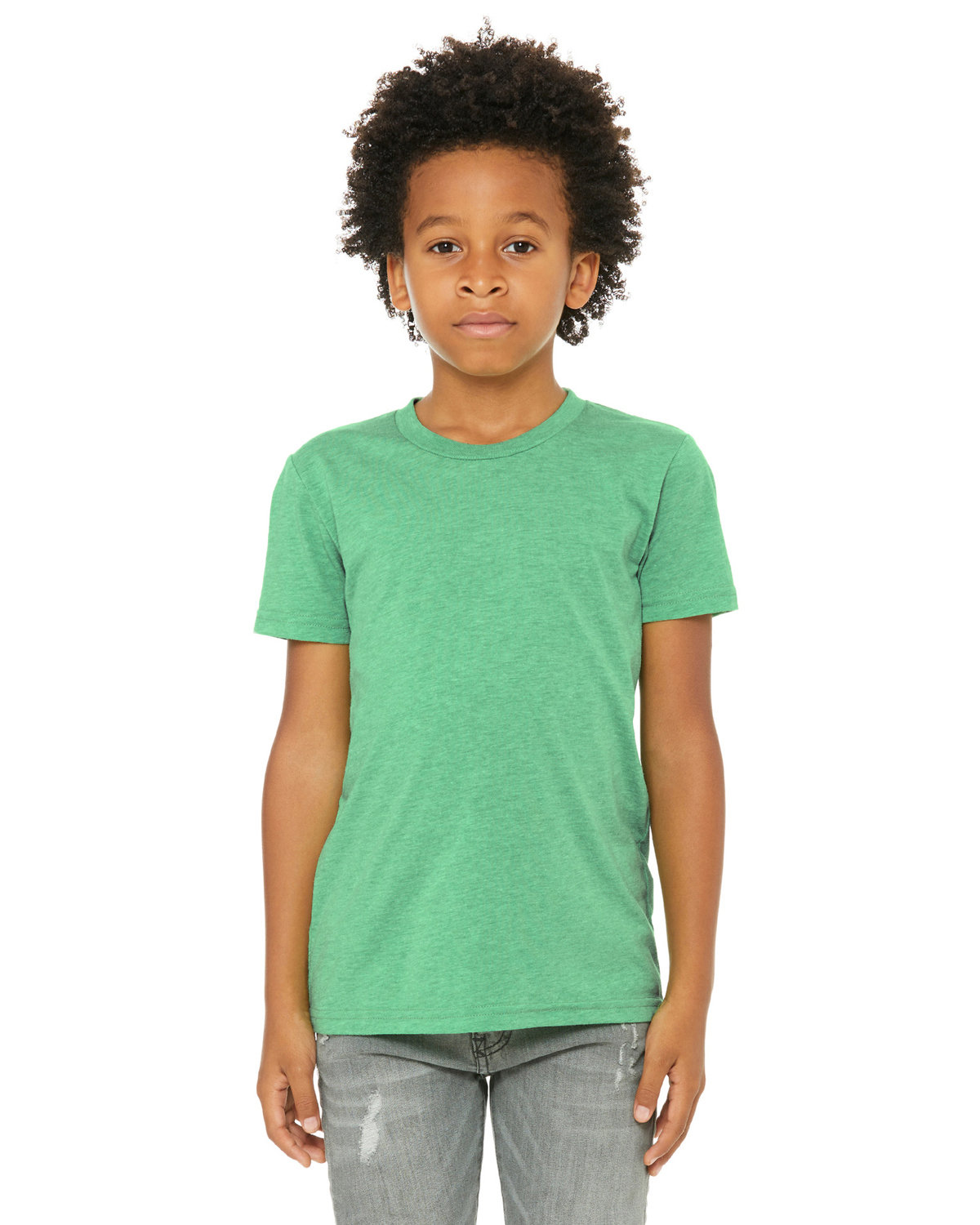 Bella + Canvas Youth Triblend Short-Sleeve T-Shirt GREEN TRIBLEND 