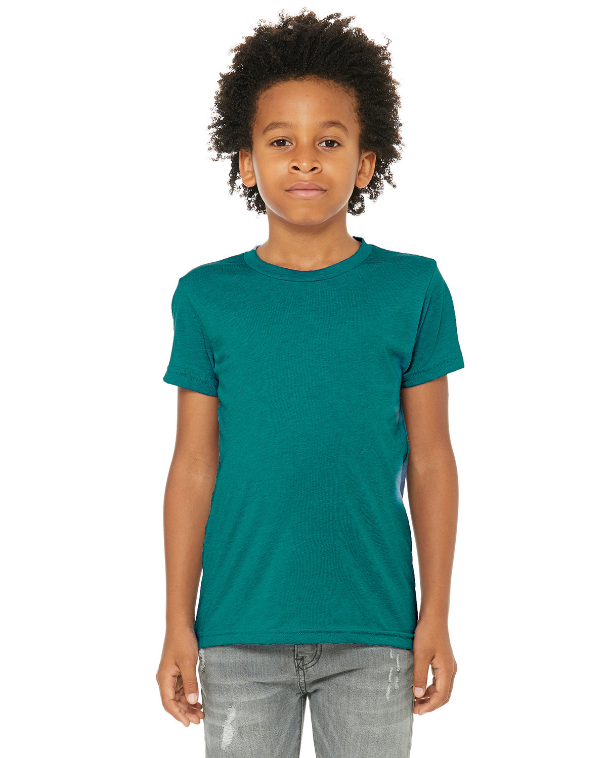 Bella + Canvas Youth Triblend Short-Sleeve T-Shirt TEAL TRIBLEND 