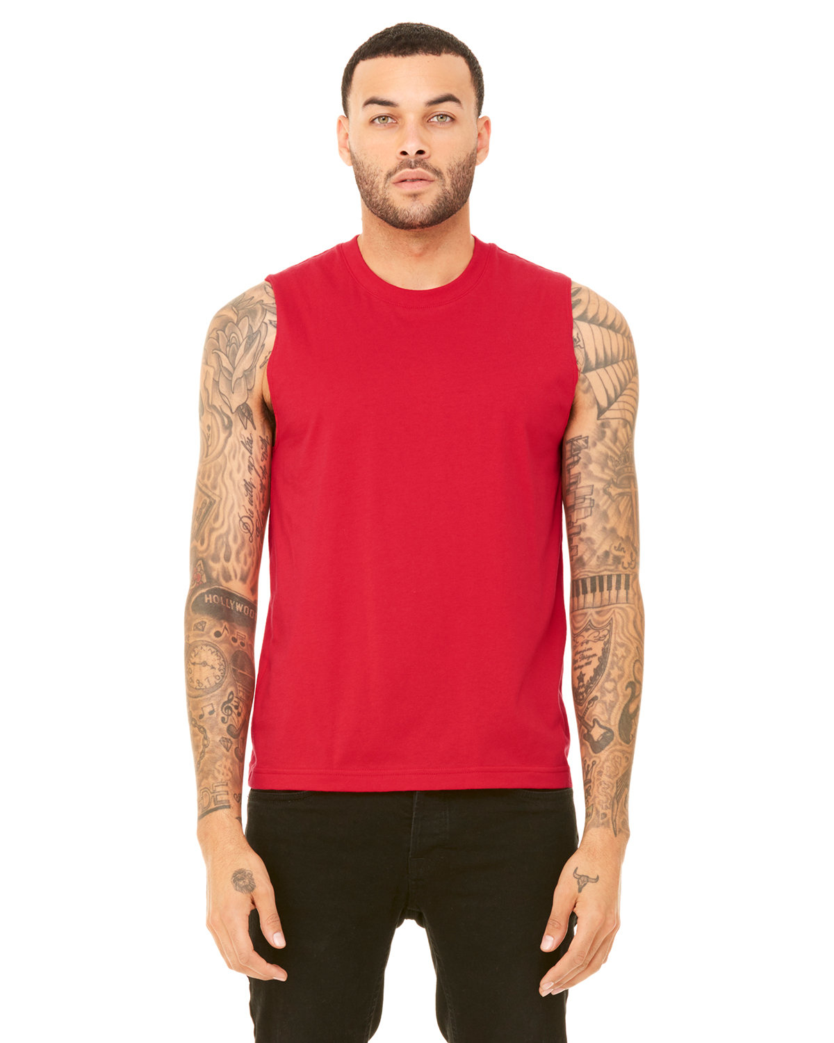 Bella + Canvas Unisex Jersey Muscle Tank RED 