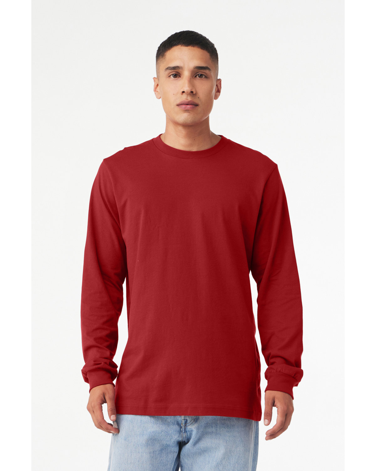 Bella + Canvas Unisex Jersey Long-Sleeve T-Shirt canvas red 