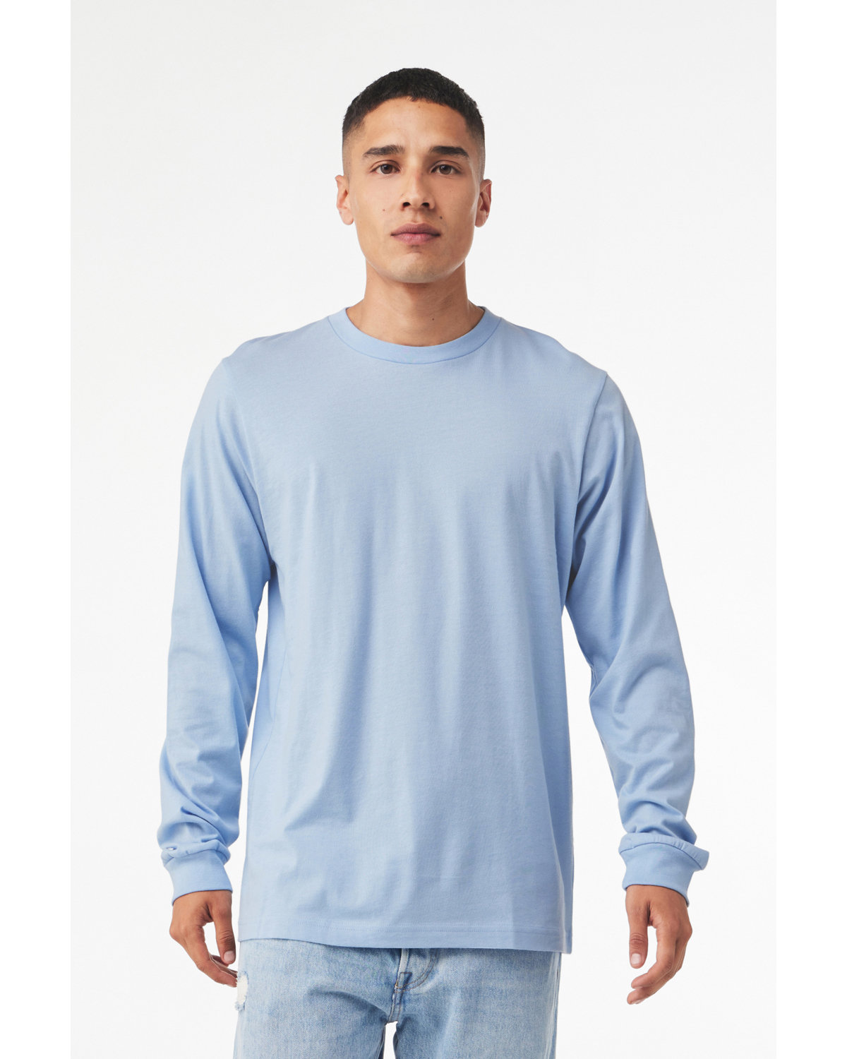 Bella + Canvas Unisex Jersey Long-Sleeve T-Shirt baby blue 