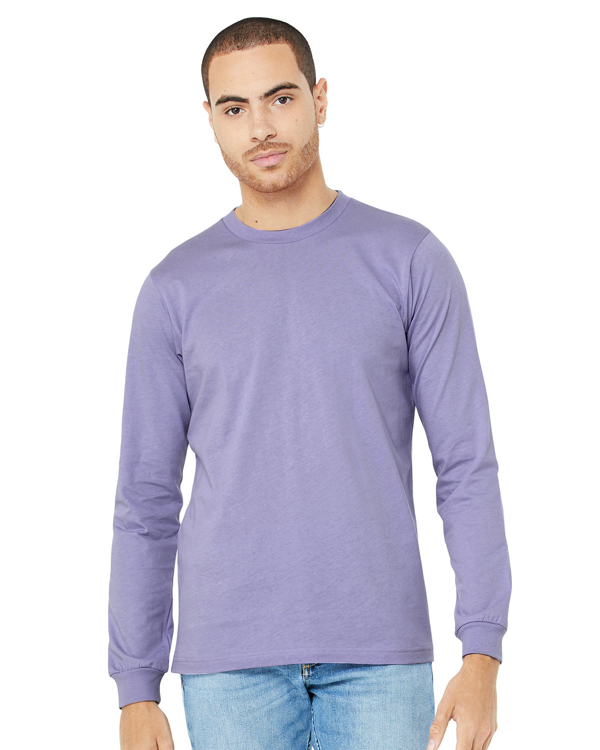 Bella + Canvas Unisex Jersey Long-Sleeve T-Shirt dark lavender 