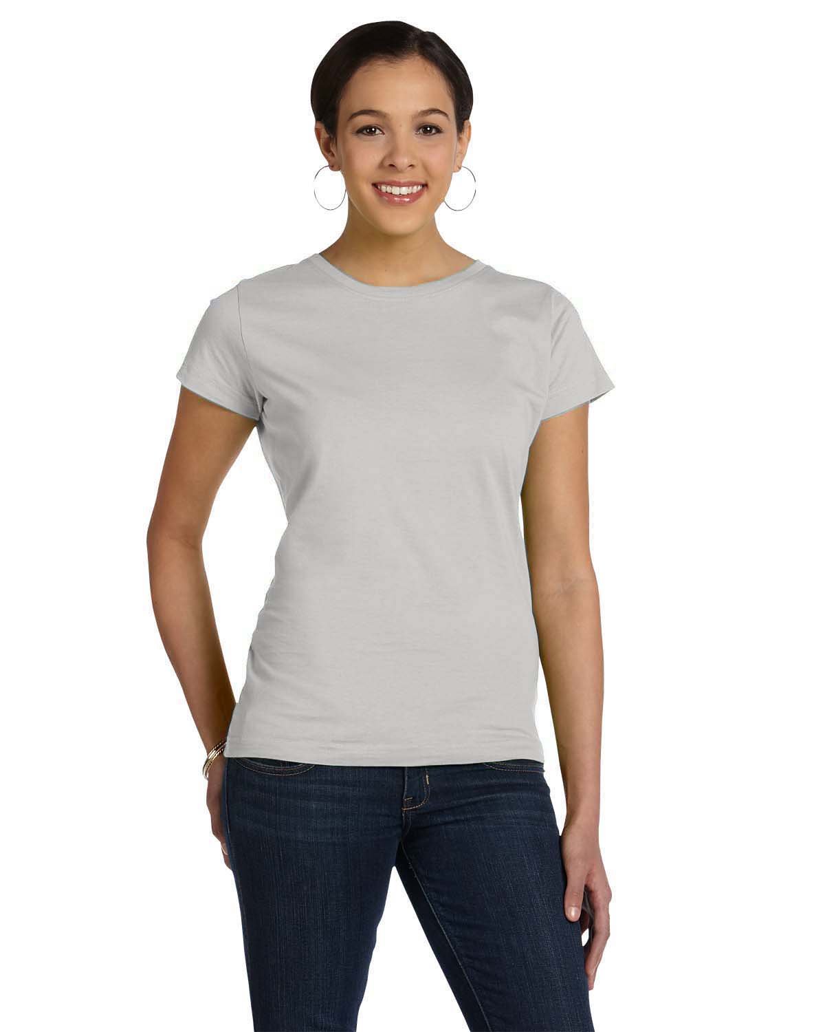 LAT Ladies' Fine Jersey T-Shirt SILVER 