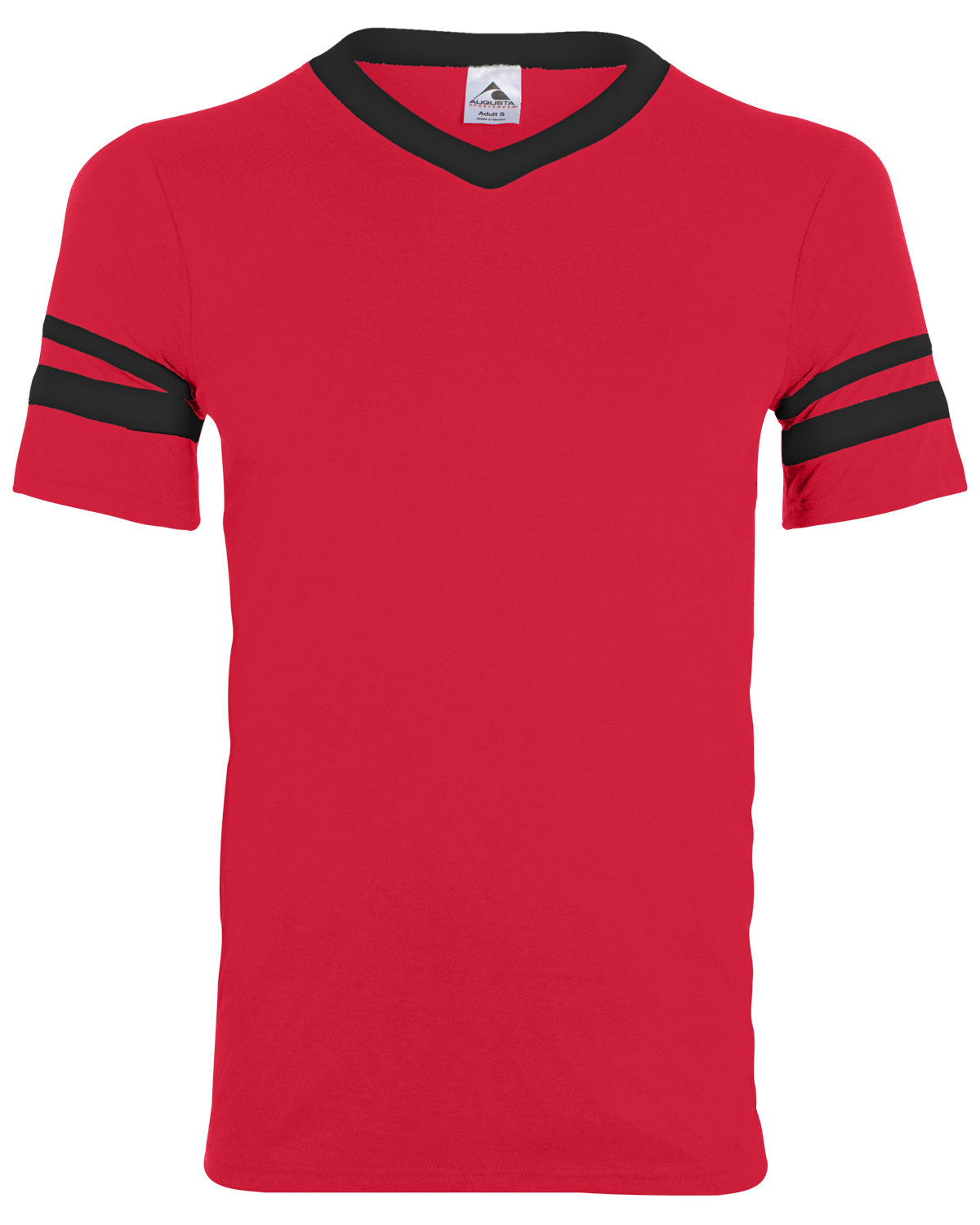 Augusta Sportswear Adult Sleeve Stripe Jersey RED/ BLACK 
