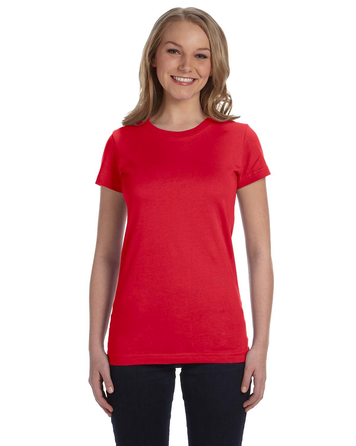 LAT Ladies' Junior Fit T-Shirt red 