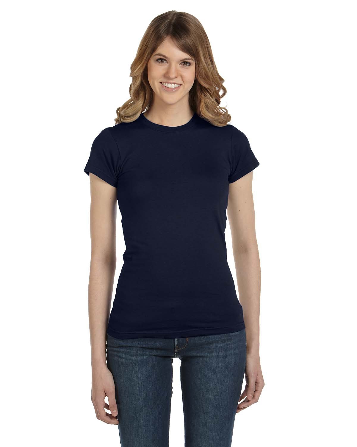 Anvil Ladies' Lightweight Fitted T-Shirt NAVY 