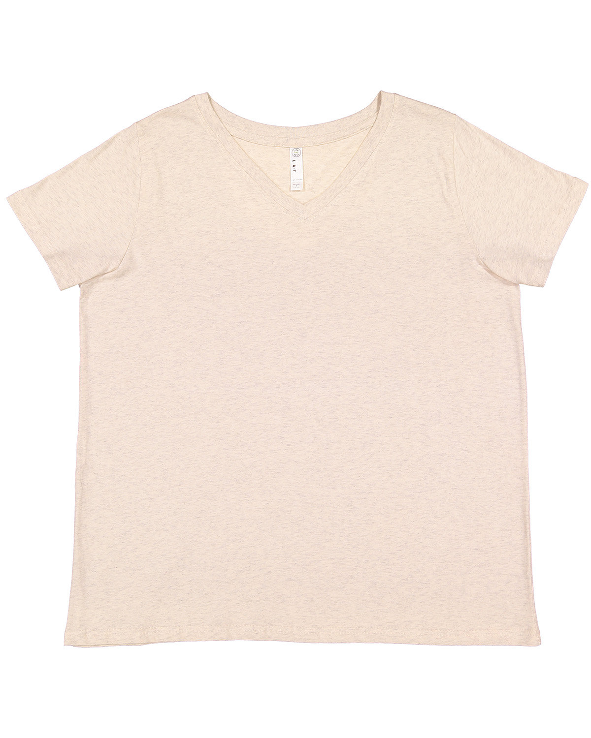 LAT Ladies' Curvy V-Neck Fine Jersey T-Shirt | alphabroder
