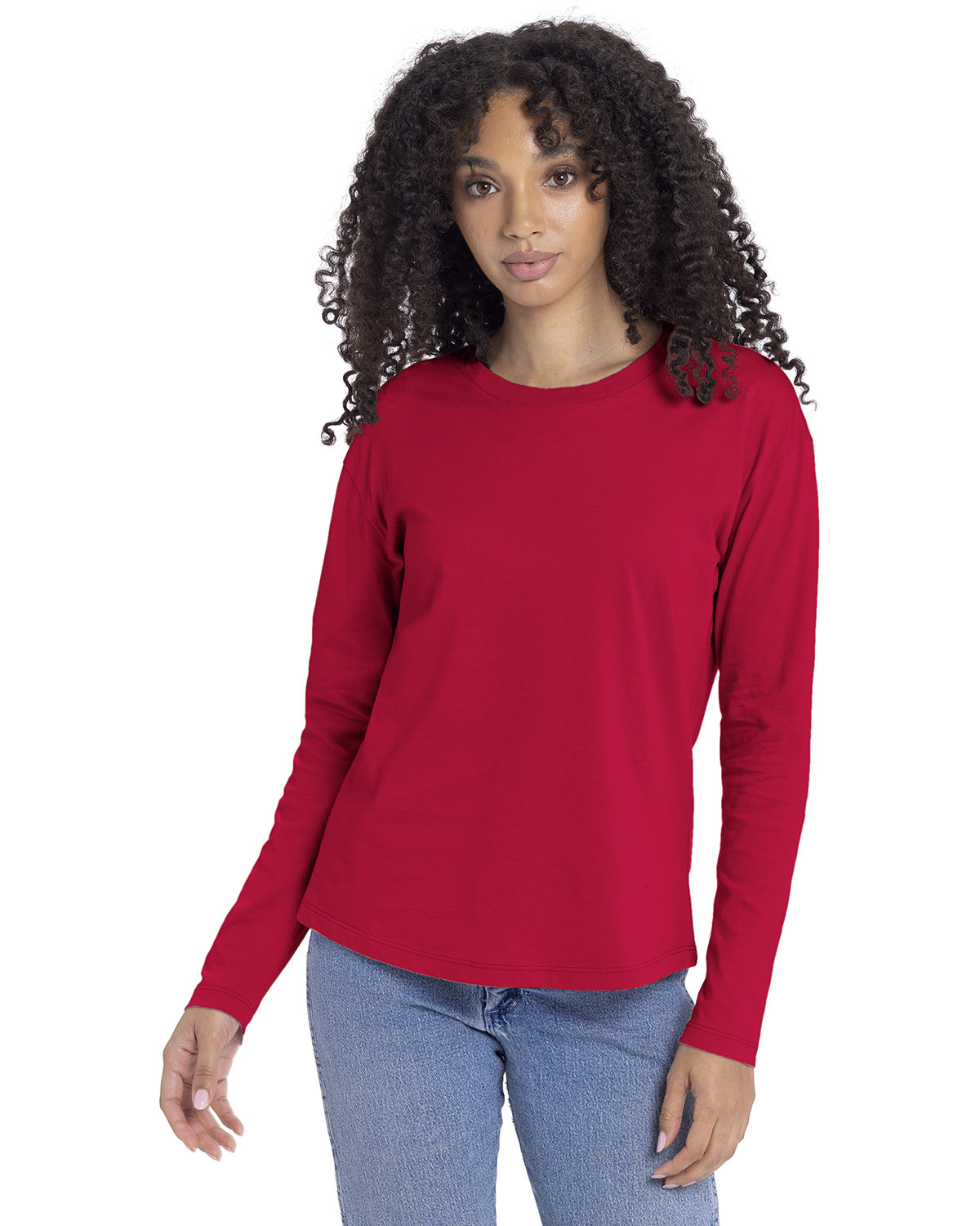 Next Level Apparel Ladies' Relaxed Long Sleeve T-Shirt | alphabroder