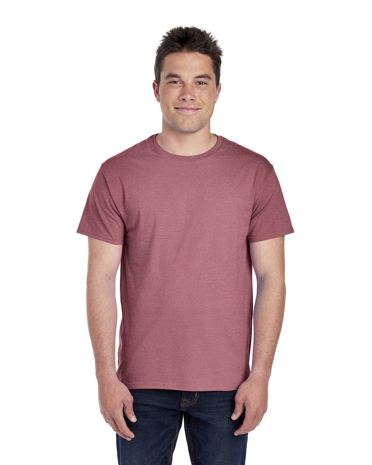 Fruit of the Loom Adult HD Cotton™ T-Shirt heather mauve 