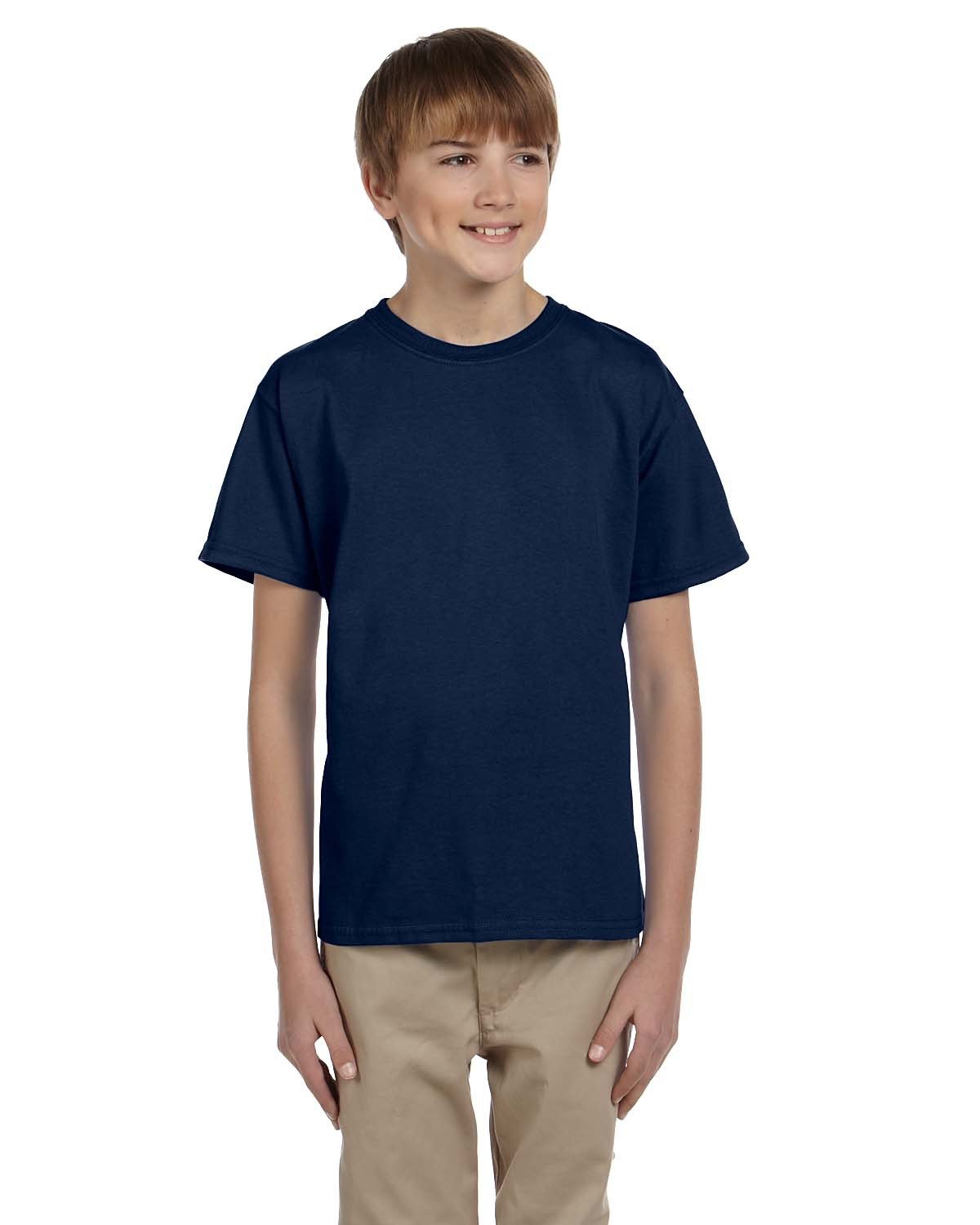 Fruit of the Loom Youth HD Cotton™ T-Shirt J NAVY 