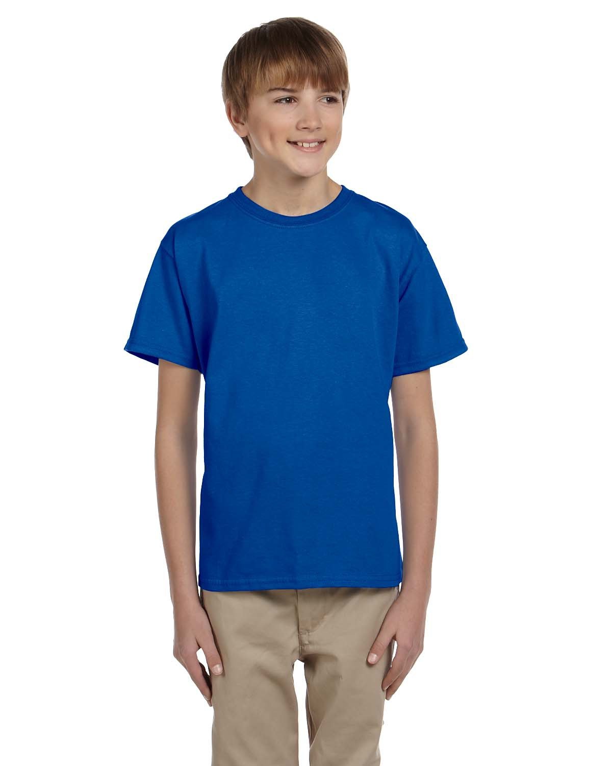 Fruit of the Loom Youth HD Cotton™ T-Shirt ROYAL 