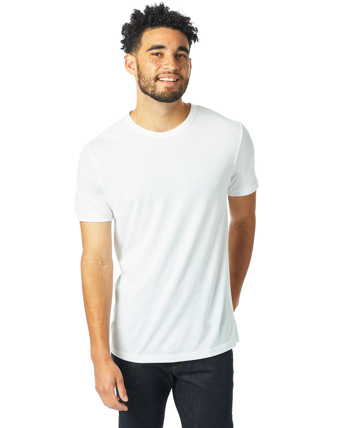Alternative Men's Modal Tri-Blend T-Shirt WHITE 
