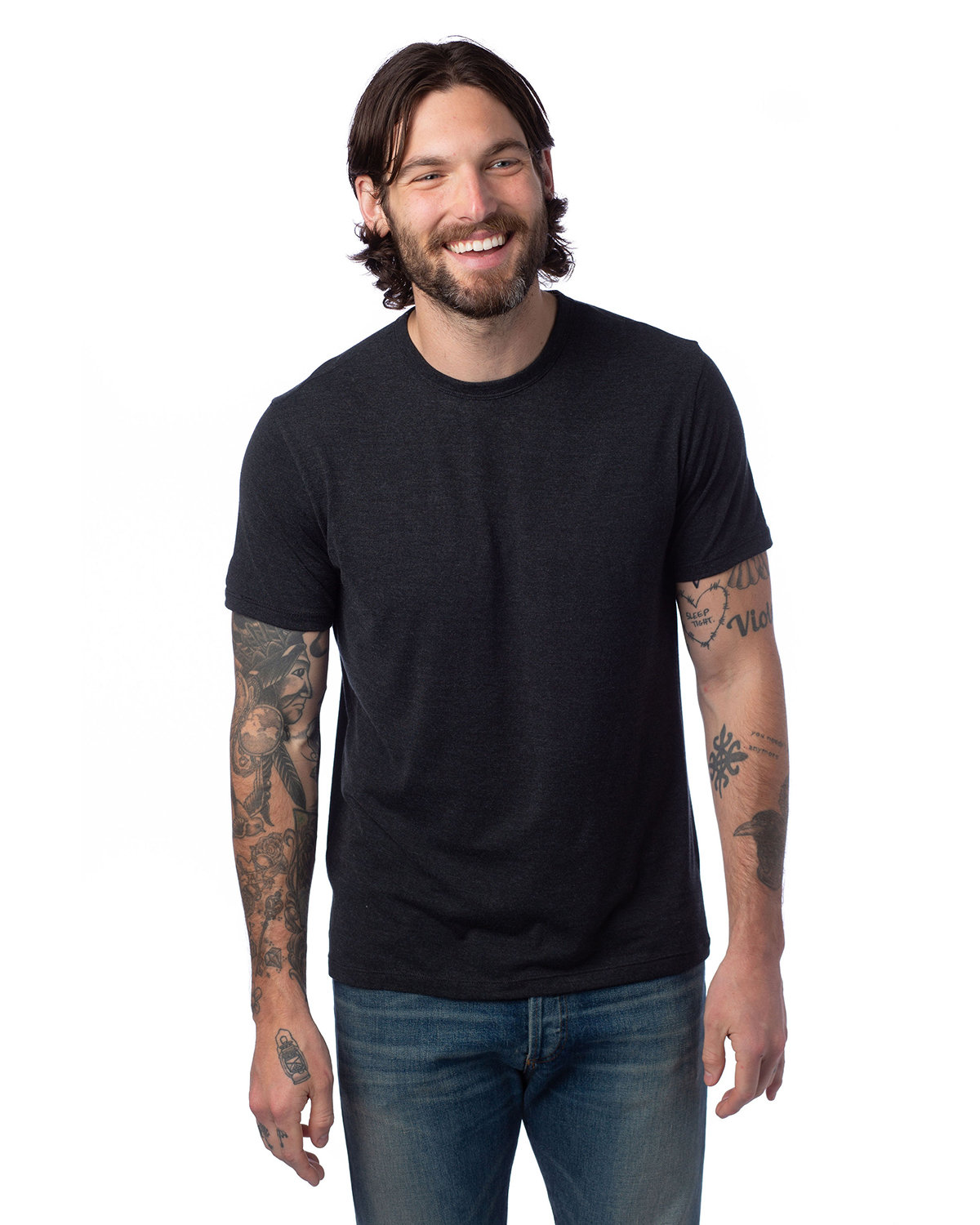 Alternative Men's Modal Tri-Blend T-Shirt BLACK 