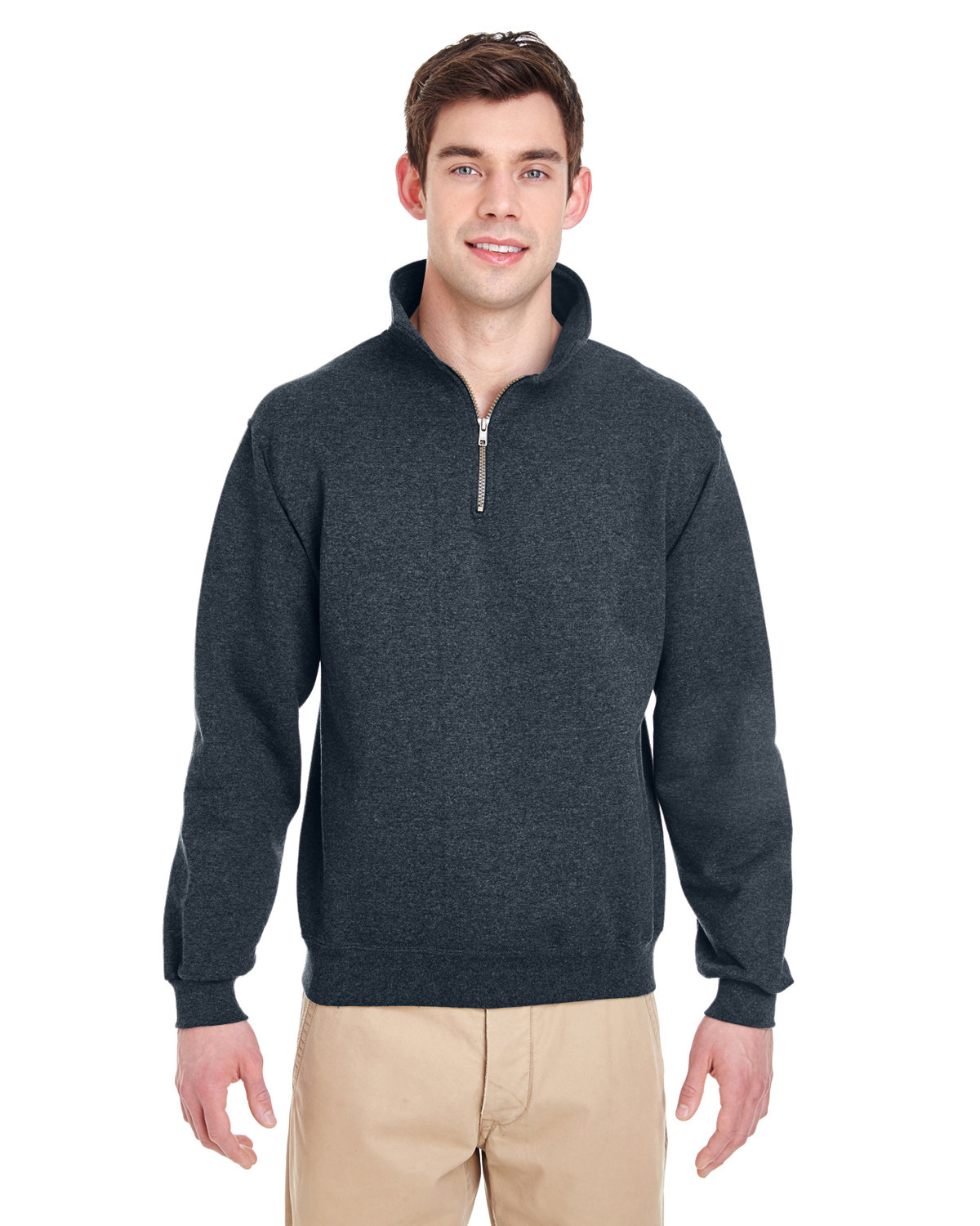 Jerzees Adult Super Sweats® NuBlend® Fleece Quarter-Zip Pullover ...