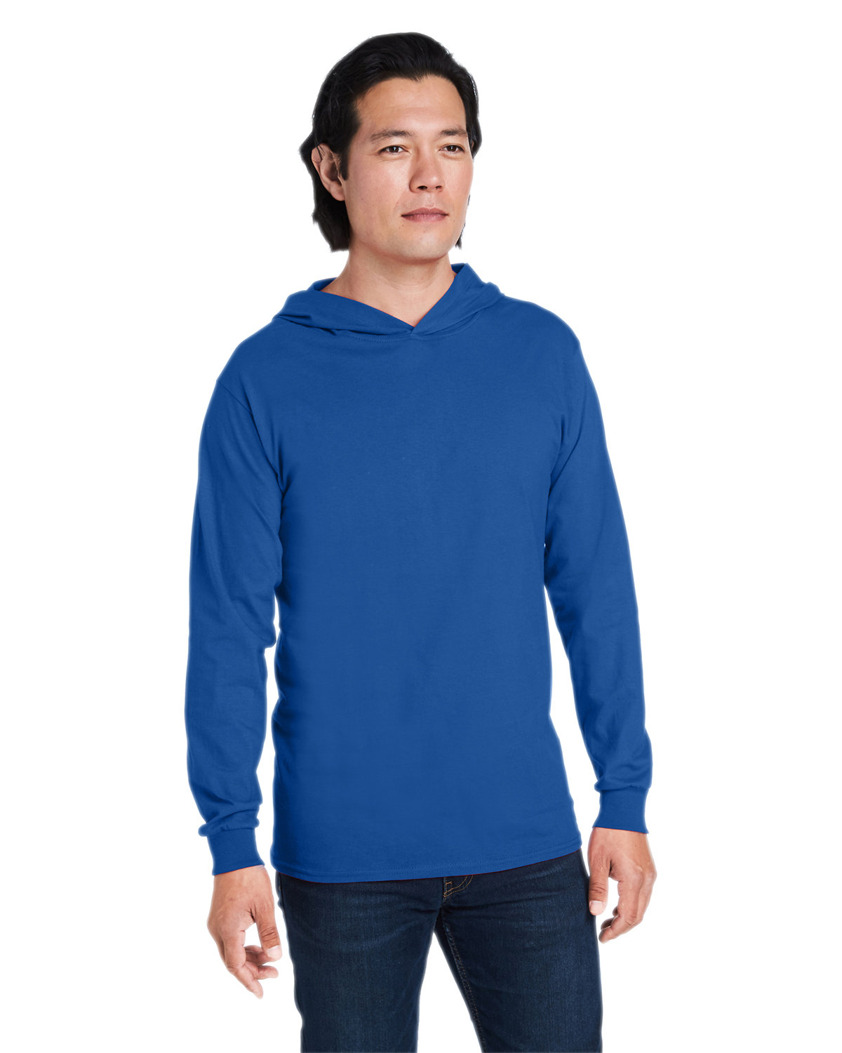 Fruit of the Loom Men's HD Cotton™ Jersey Hooded T-Shirt ROYAL 