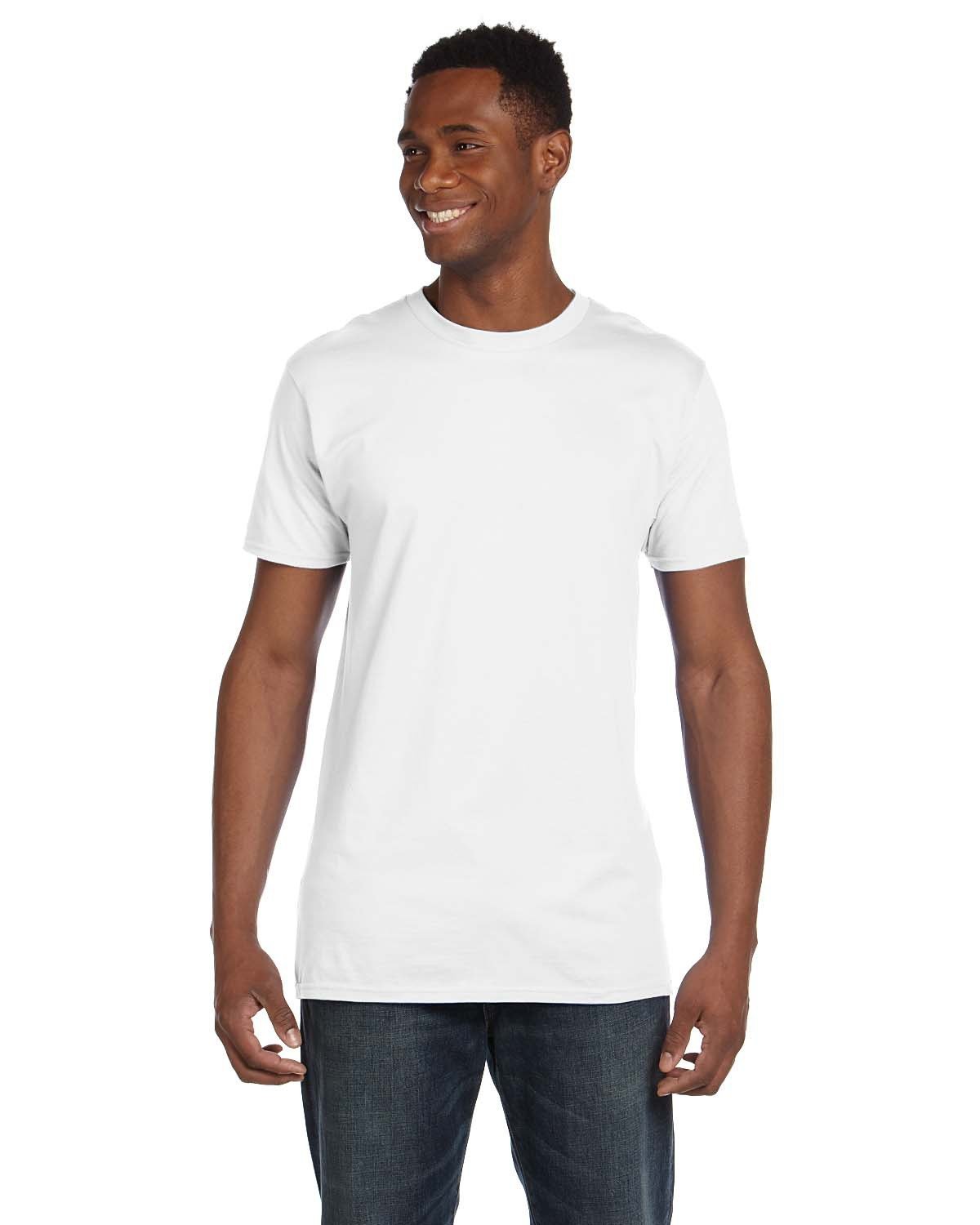 Hanes Unisex Perfect-T PreTreat T-Shirt white 