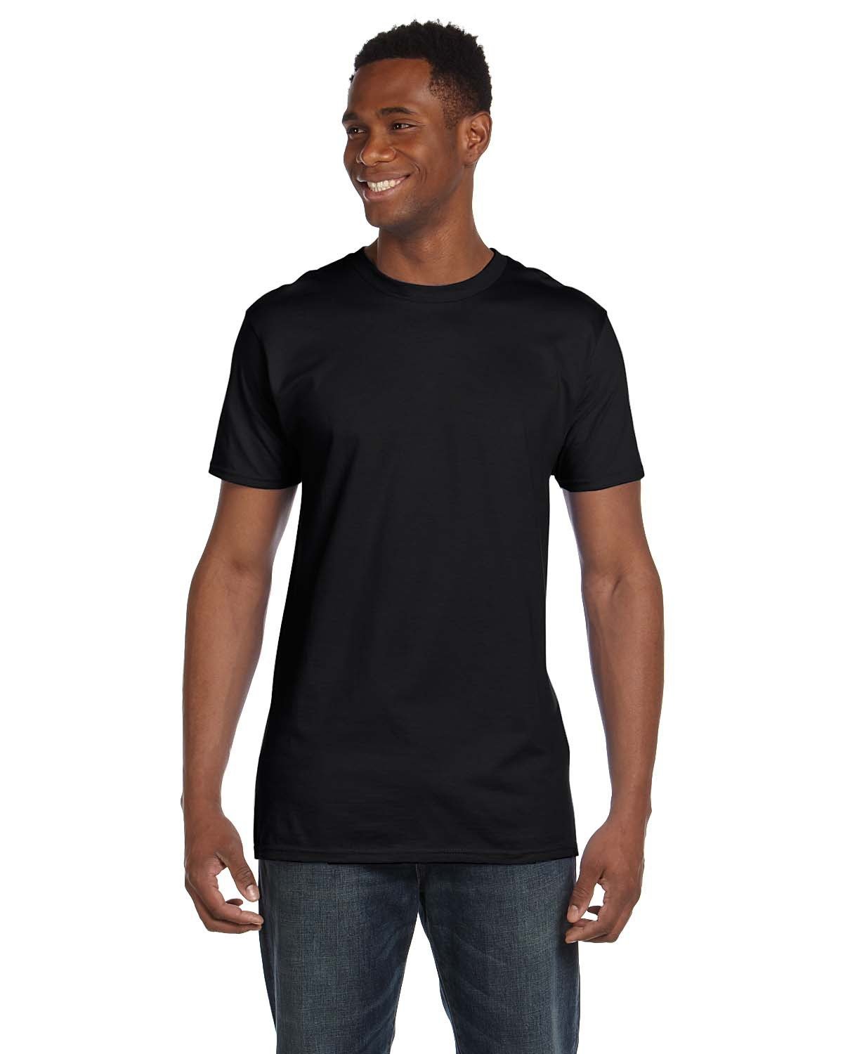 Hanes Unisex Perfect-T PreTreat T-Shirt black 