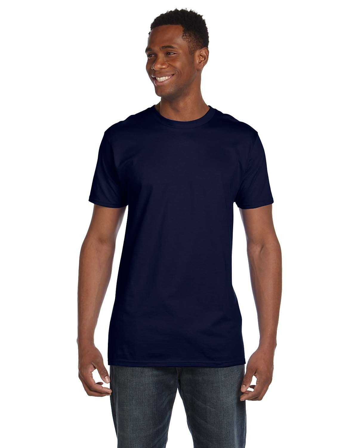 Hanes Unisex Perfect-T PreTreat T-Shirt navy 