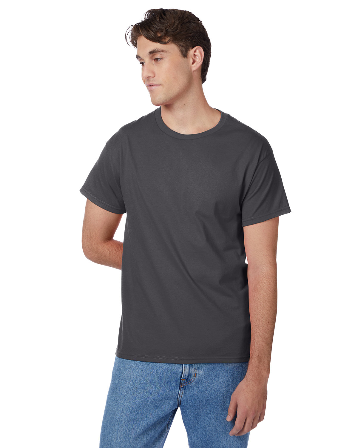 Hanes Men's Authentic-T T-Shirt SMOKE GRAY 