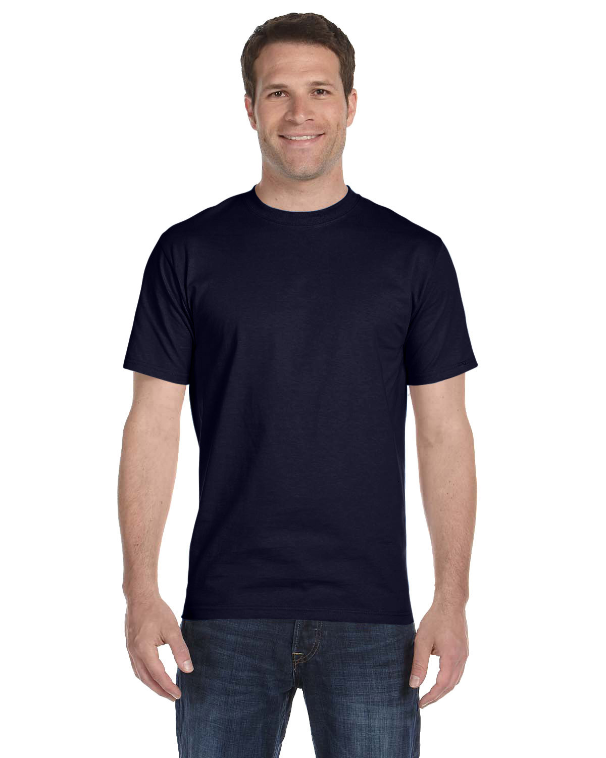 Hanes Unisex 5.2 oz., Comfortsoft® Cotton T-Shirt ATHLETIC NAVY 