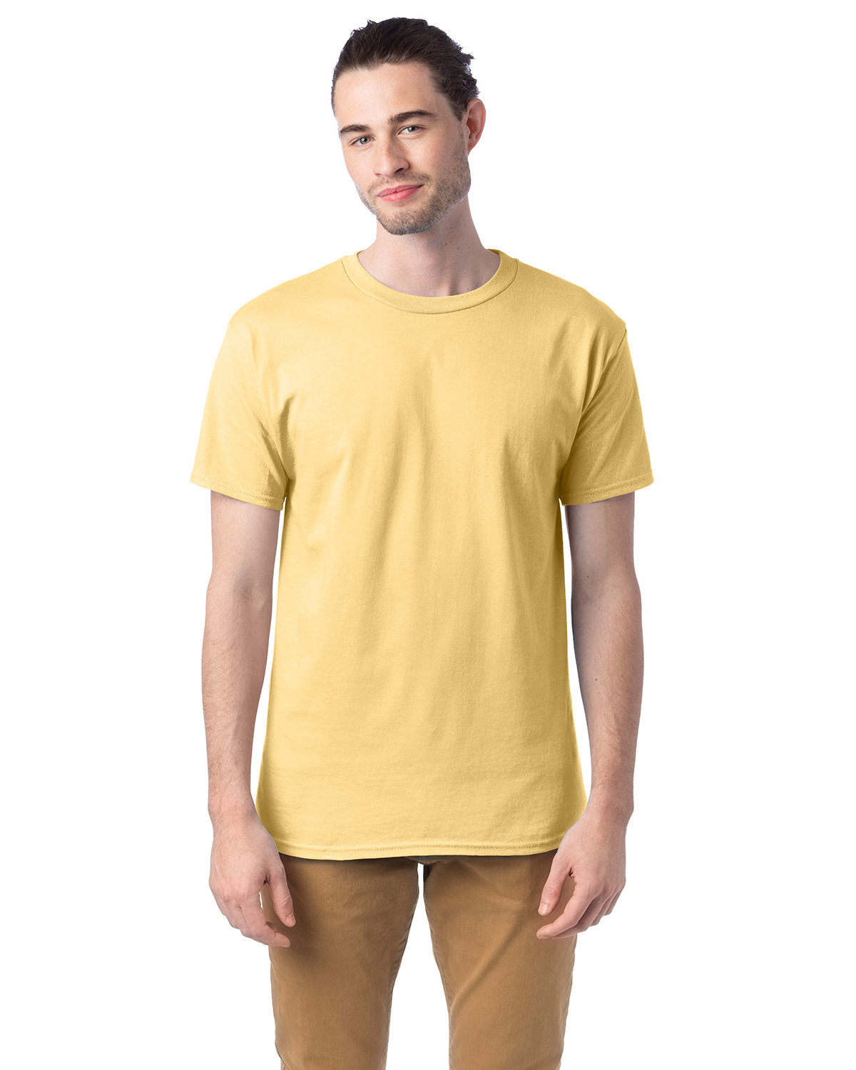 Hanes Unisex 5.2 oz., Comfortsoft® Cotton T-Shirt ATHLETIC GOLD 