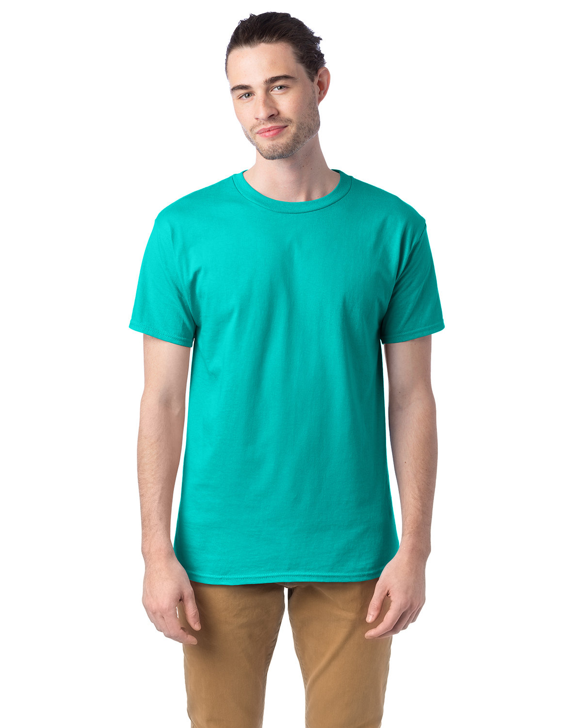 Hanes Unisex 5.2 oz., Comfortsoft® Cotton T-Shirt ATHLETIC TEAL 
