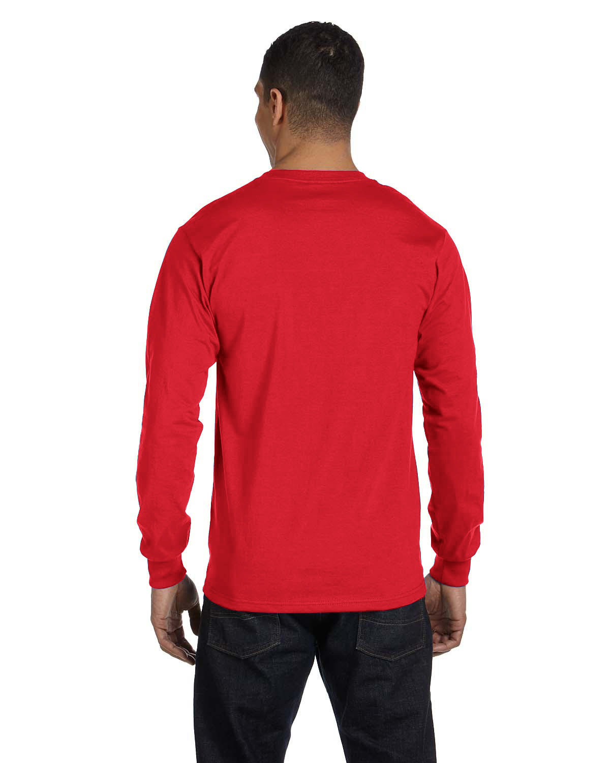 Hanes Men's 5.2 oz. ComfortSoft® Cotton Long-Sleeve T-Shirt | US ...
