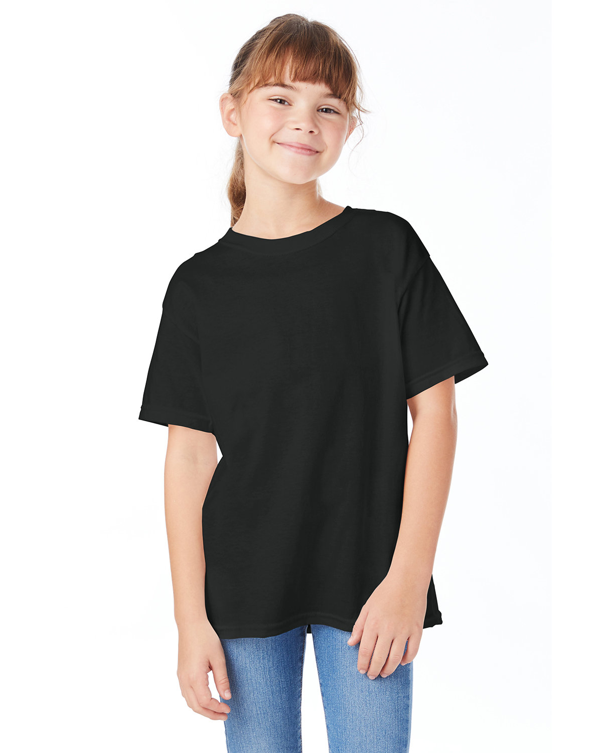 Hanes Youth Essential-T T-Shirt BLACK 