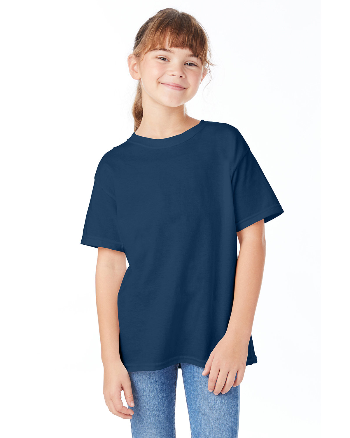 Hanes Youth Essential-T T-Shirt NAVY 