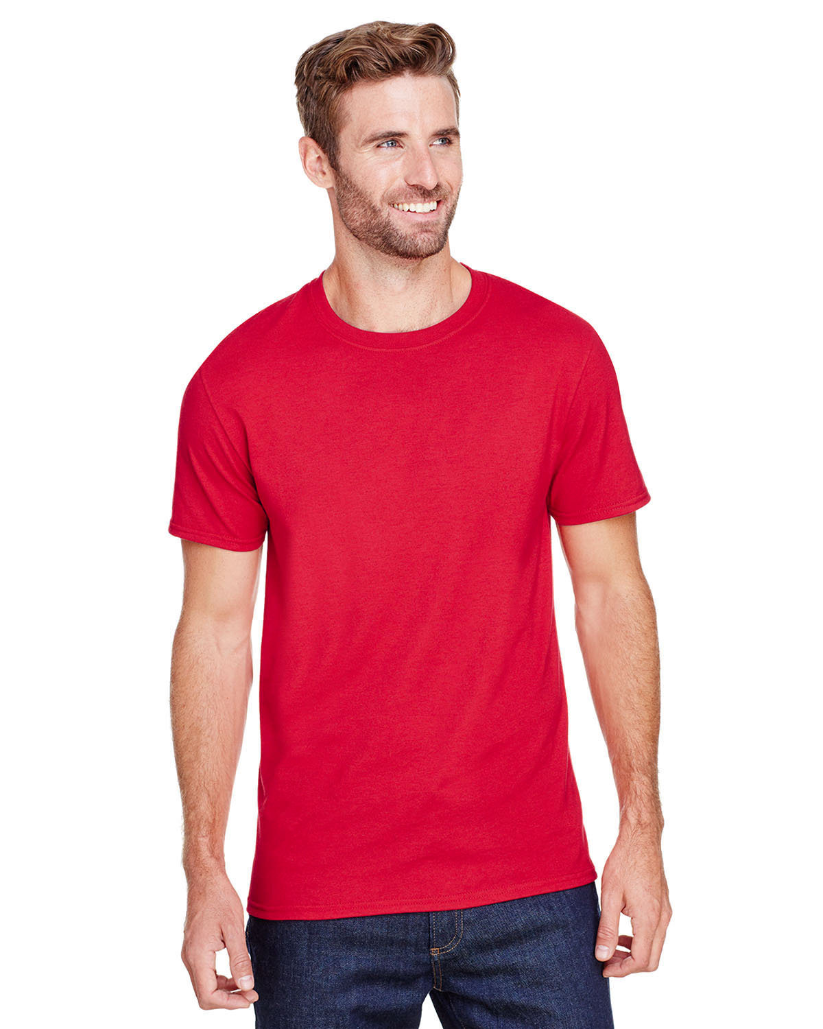 Jerzees Adult Premium Blend Ring-Spun T-Shirt TRUE RED 