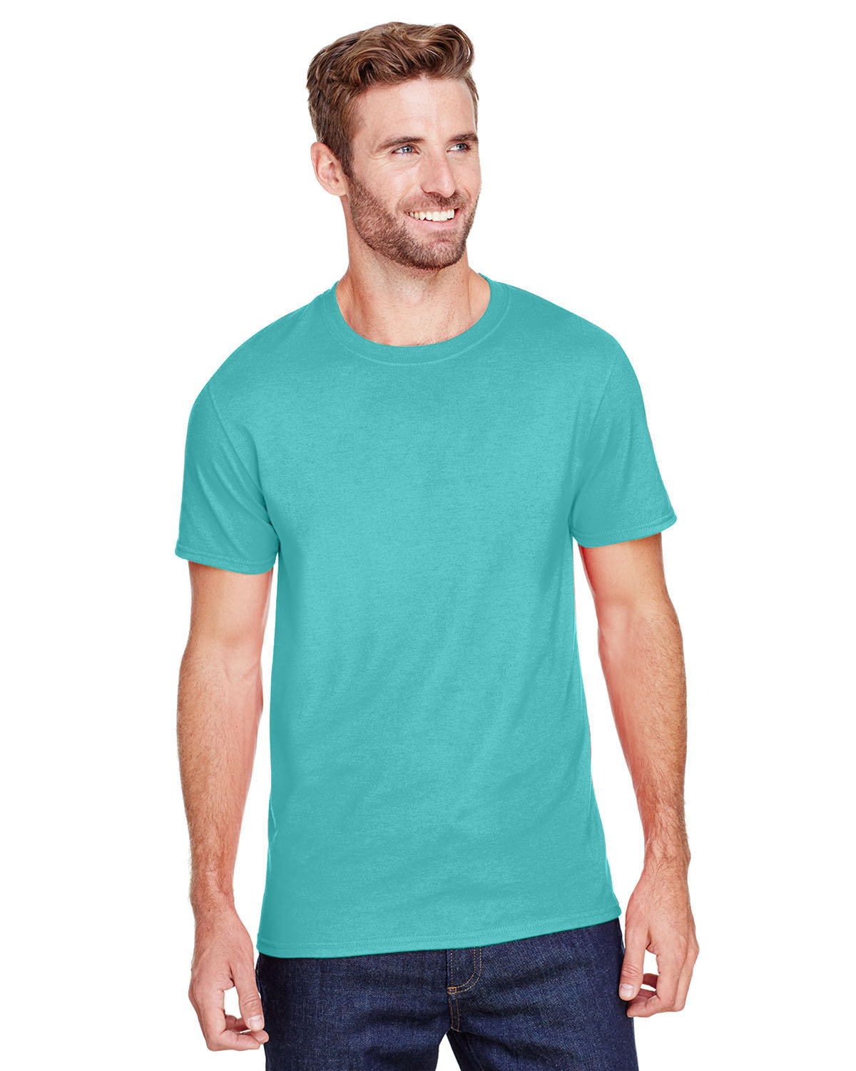 Jerzees Adult Premium Blend Ring-Spun T-Shirt SCUBA BLUE 