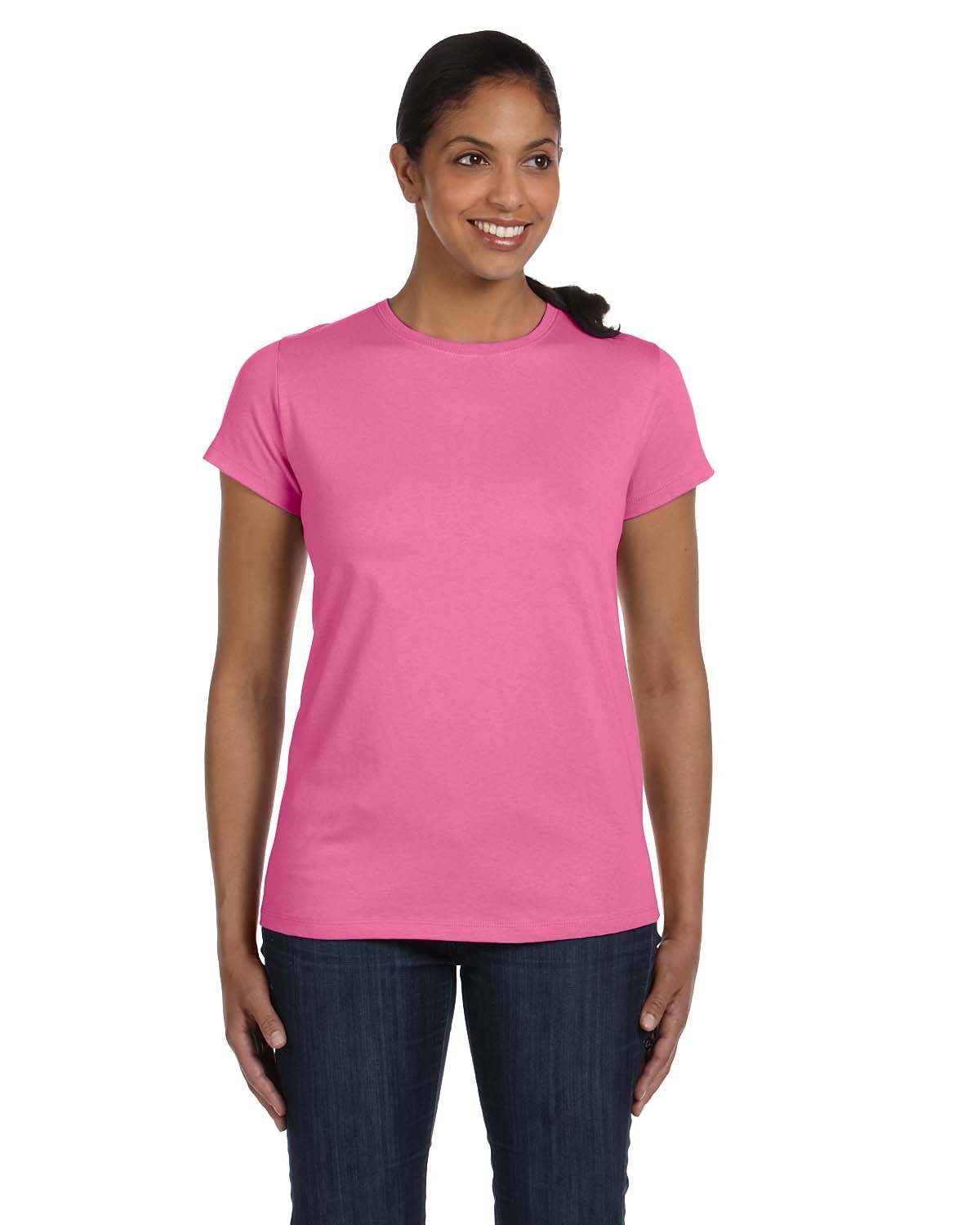 Hanes Ladies' Essential-T T-Shirt PINK 