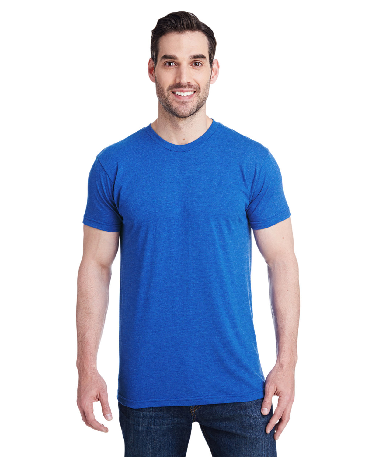 Bayside Unisex Triblend T-Shirt TRI ROYAL BLUE 